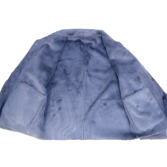 BRANDON THOMAS gray-ish blue reversible woman's polyester coat, jacket size S - Picture 5 of 6